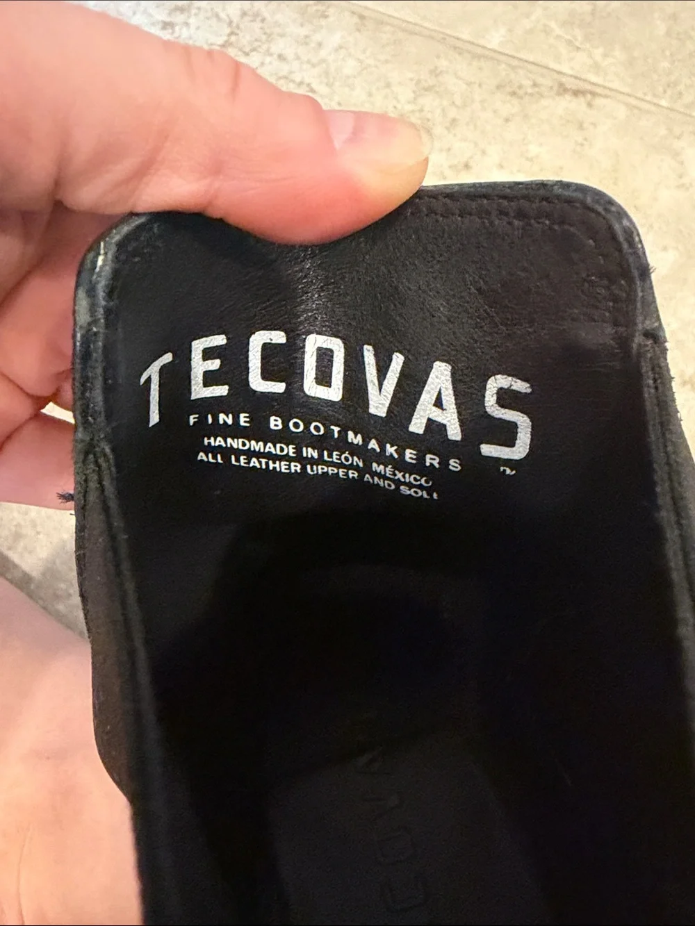 Tecovas Black Leather Chukka Boots with Elastic Sides